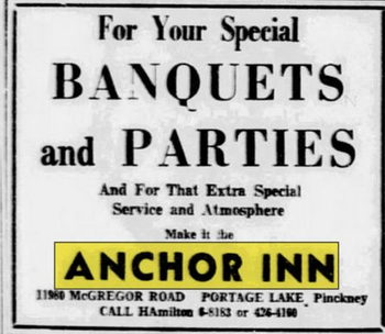 Anchor Inn - Feb 1965 Ad